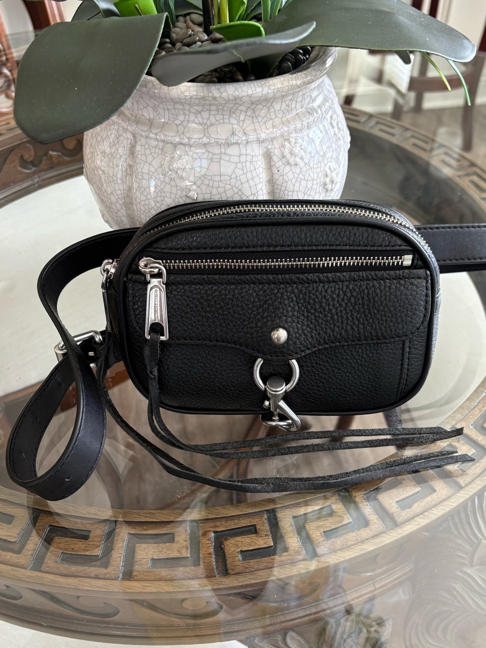 🖤🖤REBECCA MINKOFF BLACK PEBBLED LEATHER BELT BAG!🖤🖤